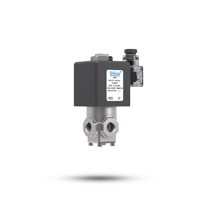 3 way Direct Acting Solenoid Valve ( All Port in Body)