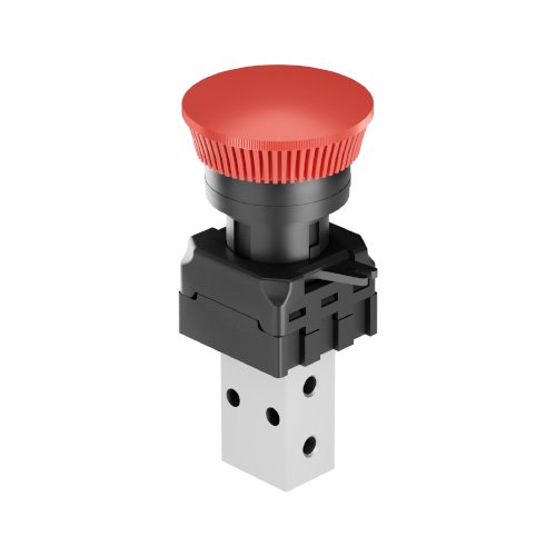 DP2-3/2-Mushroom Head Push Function - RED Color