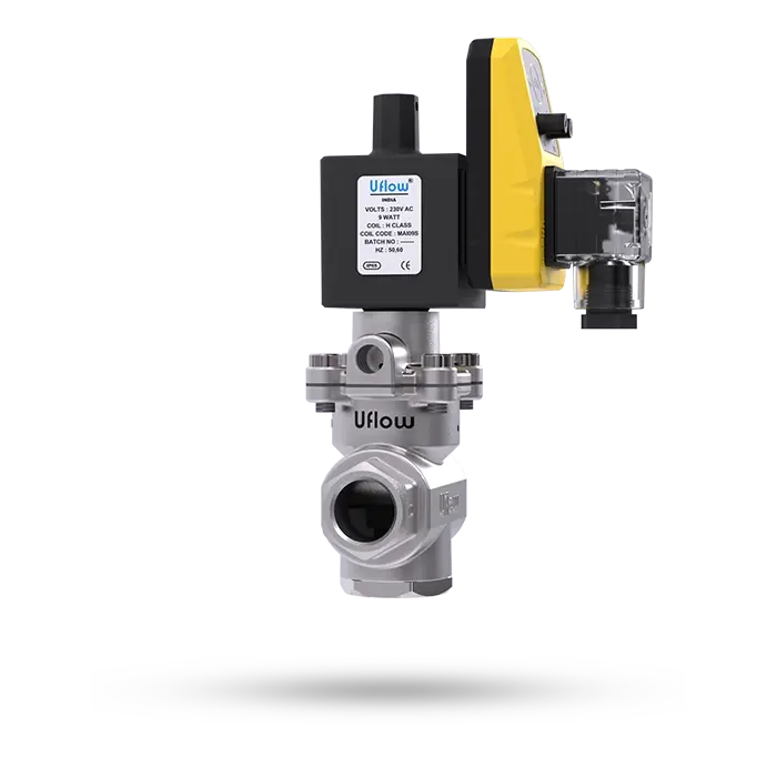 2/2 Way Pilot Operated High Flow Auto Drain Solenoid Valve (NC)